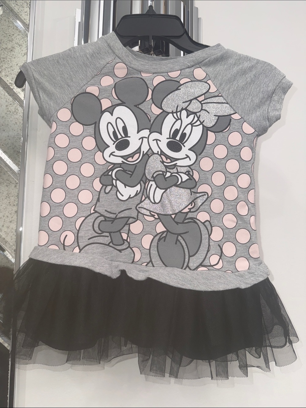 Disney Minnie and Mickey Polka Dot Tulle Tee